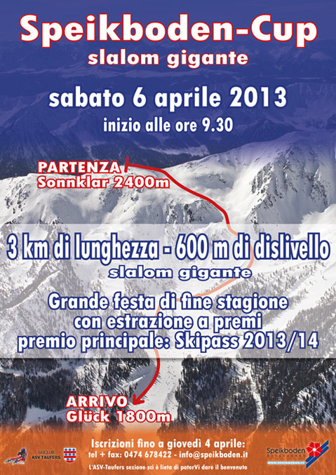 Speikboden Cup - Slalom gigante